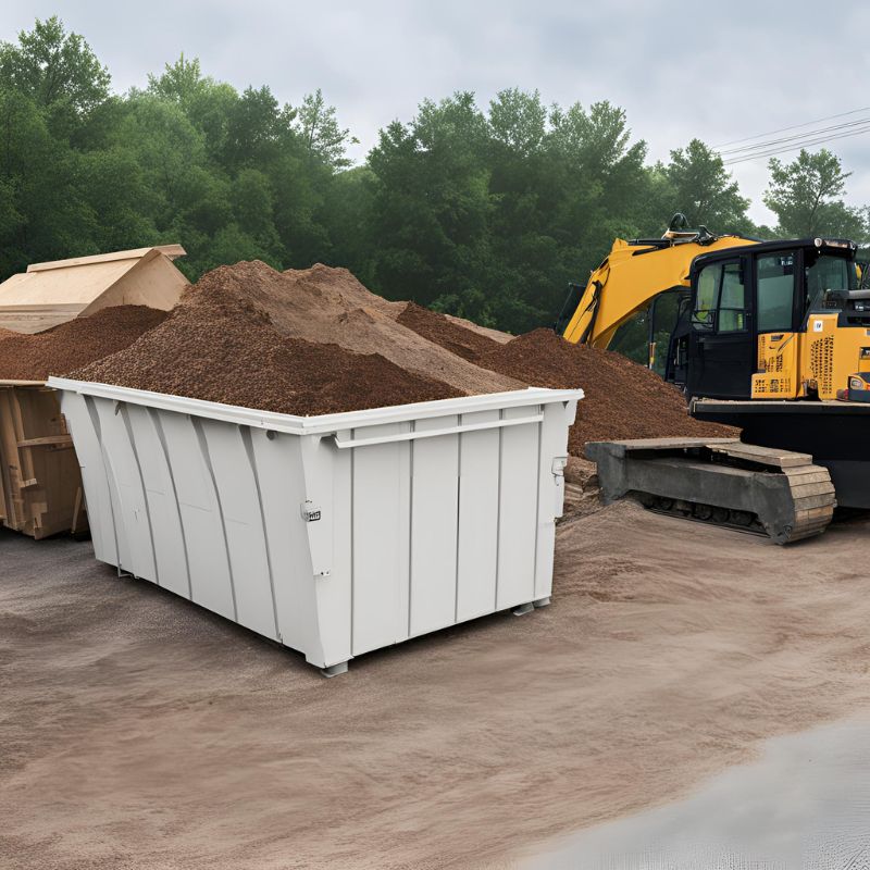 Roll-off dumpsters for construction sites